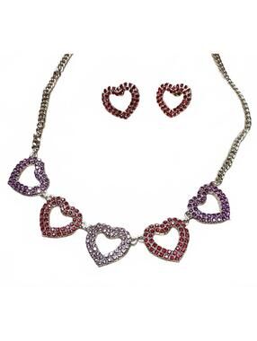 Hearts On Fire Necklace & Earrings Set